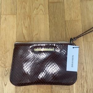 BRAND NEW BRAHMIN LEATHER CLUTCH AUTHENTIC LEATHER